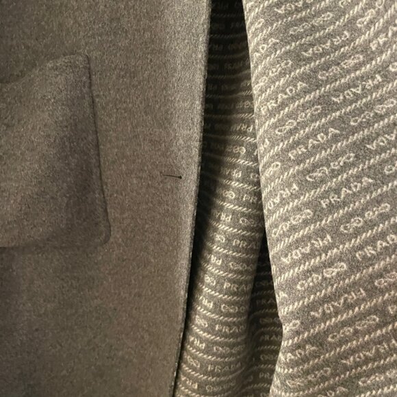 PRADA NEW COAT SINGLE BREASTED DOUBLE WOOL COAT NEW 40 - Picture 13 of 14
